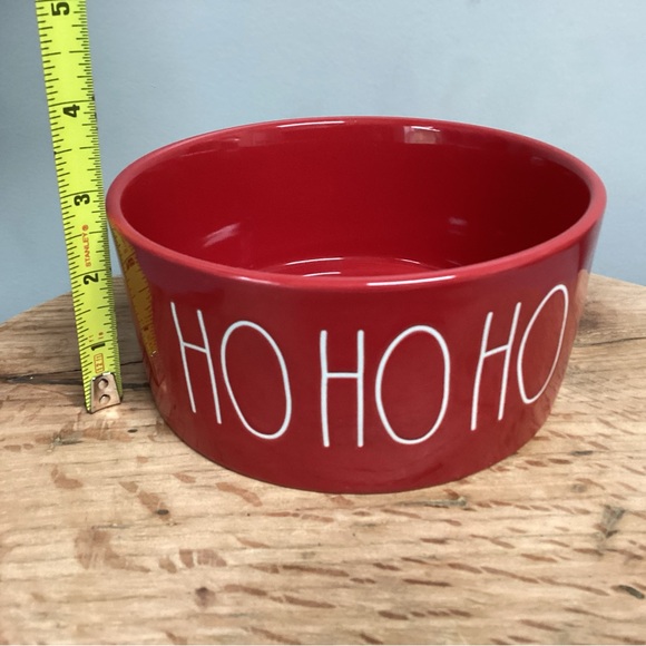 🔴 Beautiful Rae Dunn “Ho Ho Ho” Christmas Dog Bowl - Candy Bowl - Candle Holder - Picture 11 of 12